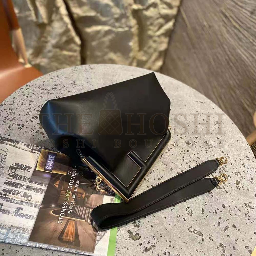 F**di Women First Medium Nappa Leather Bag-Black Master Quality