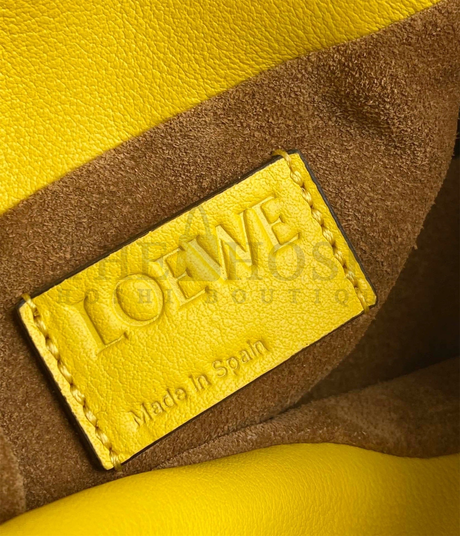 L0ew* Flamenco Nano Clutch In Yellow Nappa Leather Master Quality