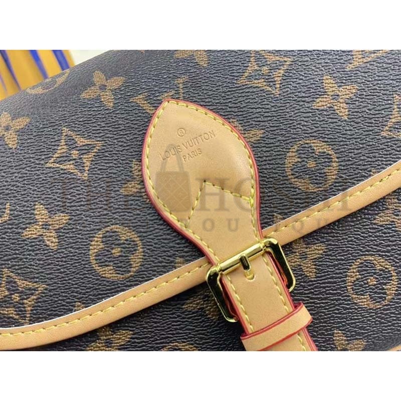 L0vis Vvtt0n LV Women Diane Satchel Brown Monogram Coated Canvas Textile Lining Master Quality