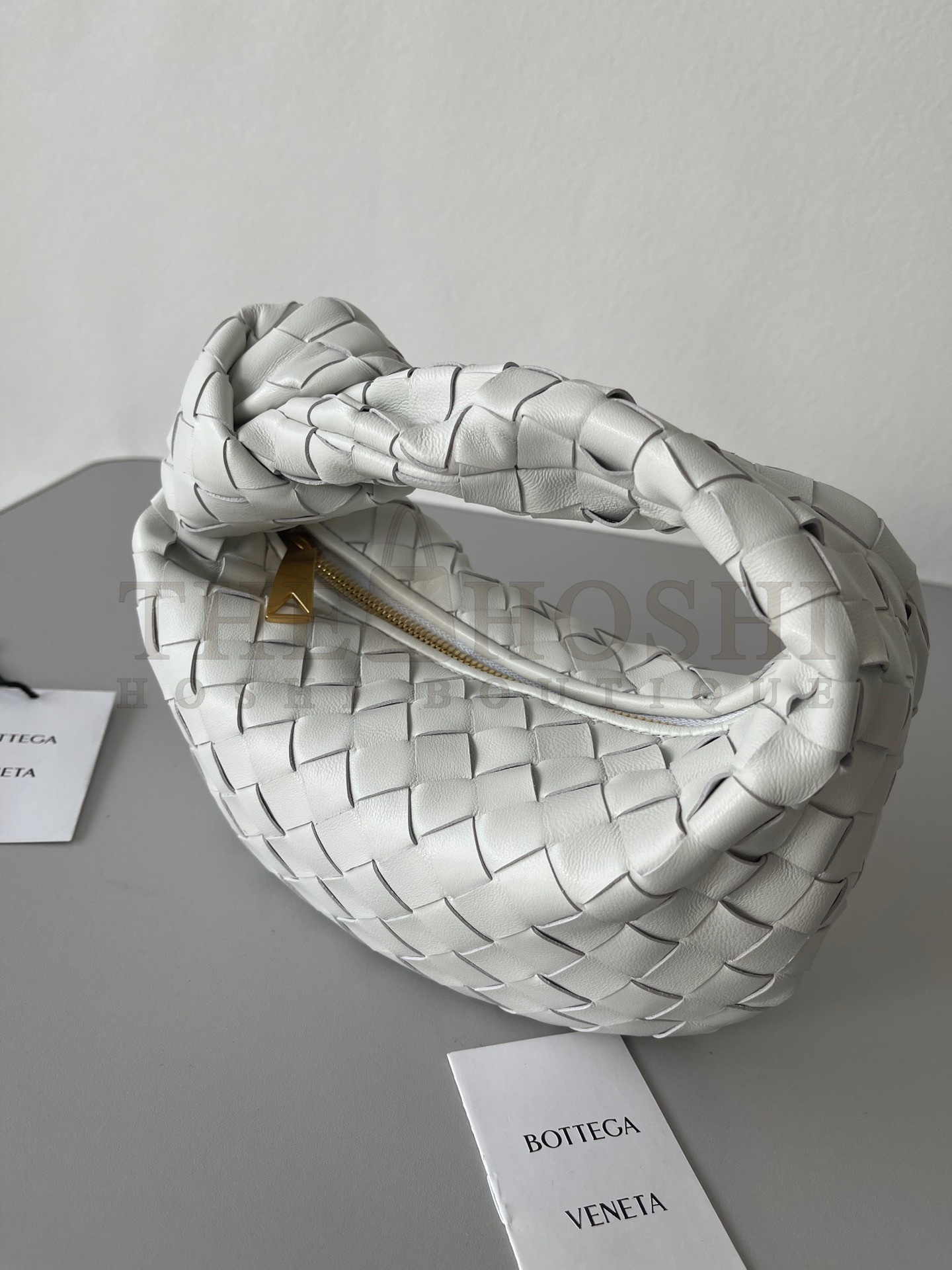 B0tt*ga Ven*ta BV Jodie Mini Bag In White Intrecciato Lambskin Master Quality