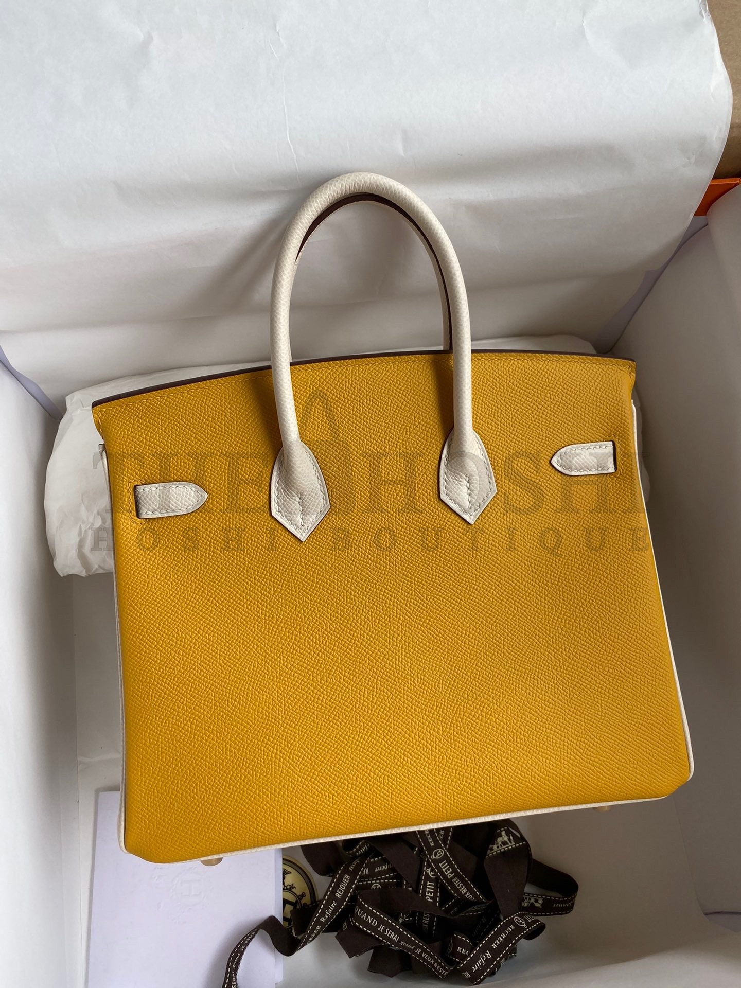 H**me5 HSS Birkin 25 Bicolor Bag in Jaune d