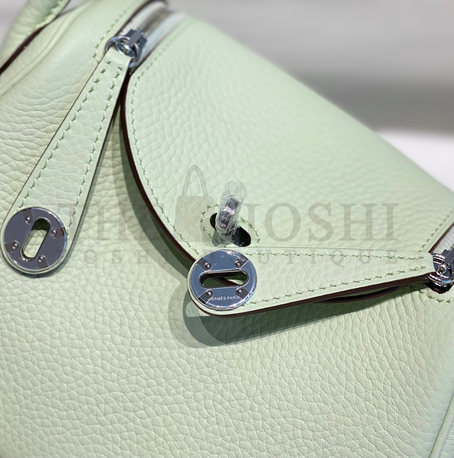 H**me5 Lindy Mini Bag In Vert Fizz Clemence Leather PHW Master Quality