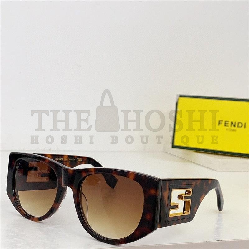 F**di BAGUETTE FE 40109 I 01A Oval Sunglasses Women's✨ Master Quality