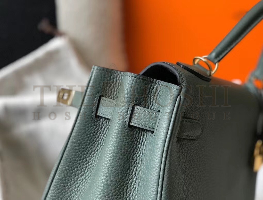 H**me5 Vert Amande Clemence Kelly 28cm Bag GHW Master Quality