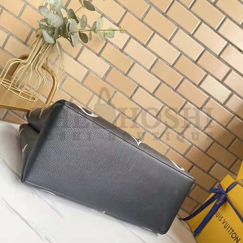 L0vis Vvtt0n LV Women Grand Palais Tote Bag Black Monogram Embossed Grained Cowhide Master Quality