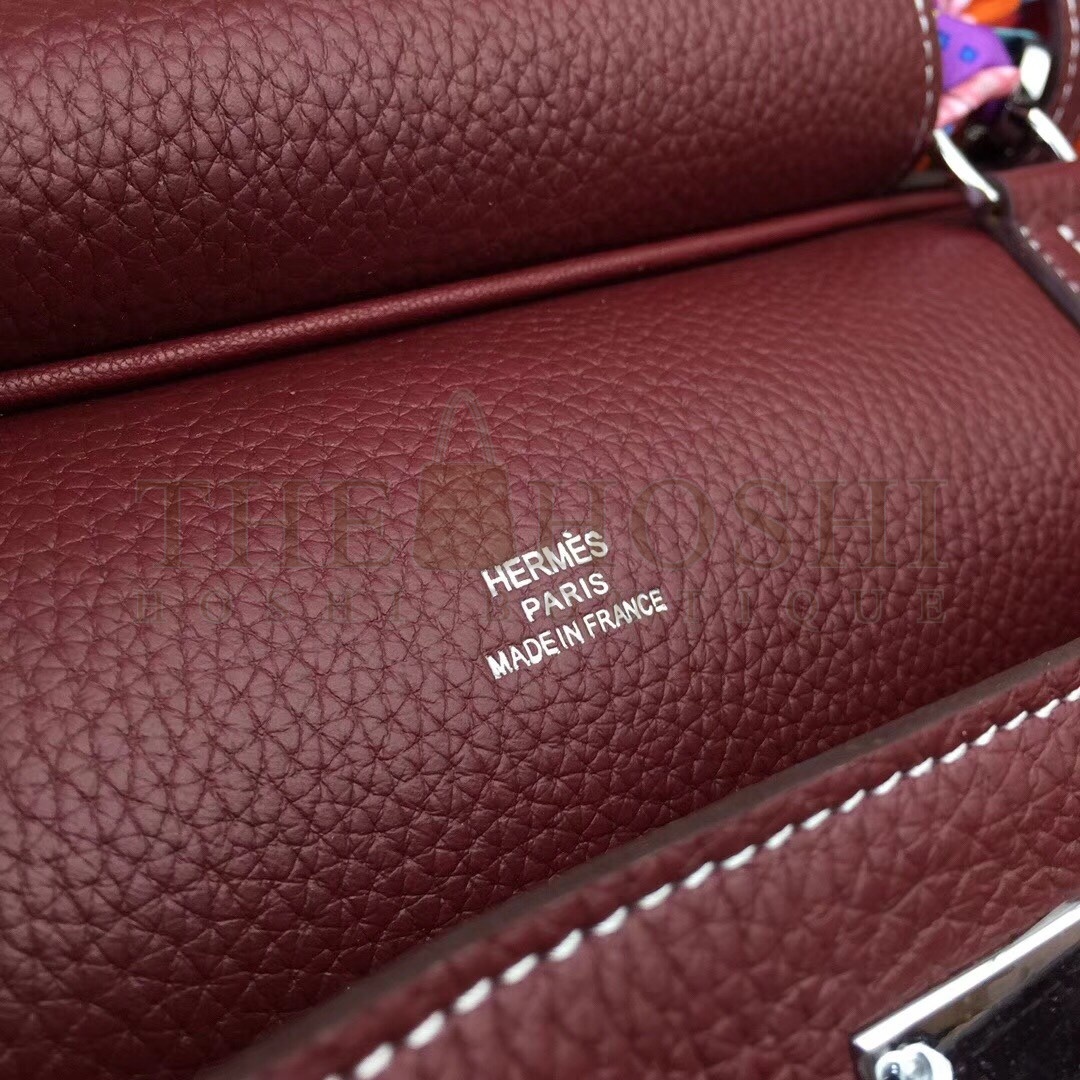 H**me5 Bordeaux Clemence Jypsiere 28cm Bag Master Quality