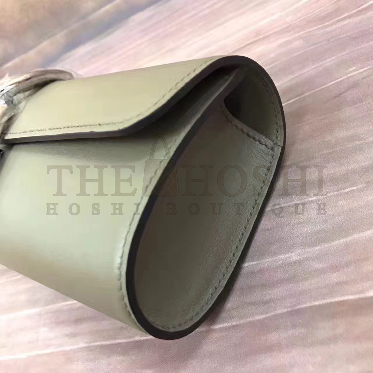 H**me5 Handmade Egee Clutch In Khaki Swift Leather Master Quality