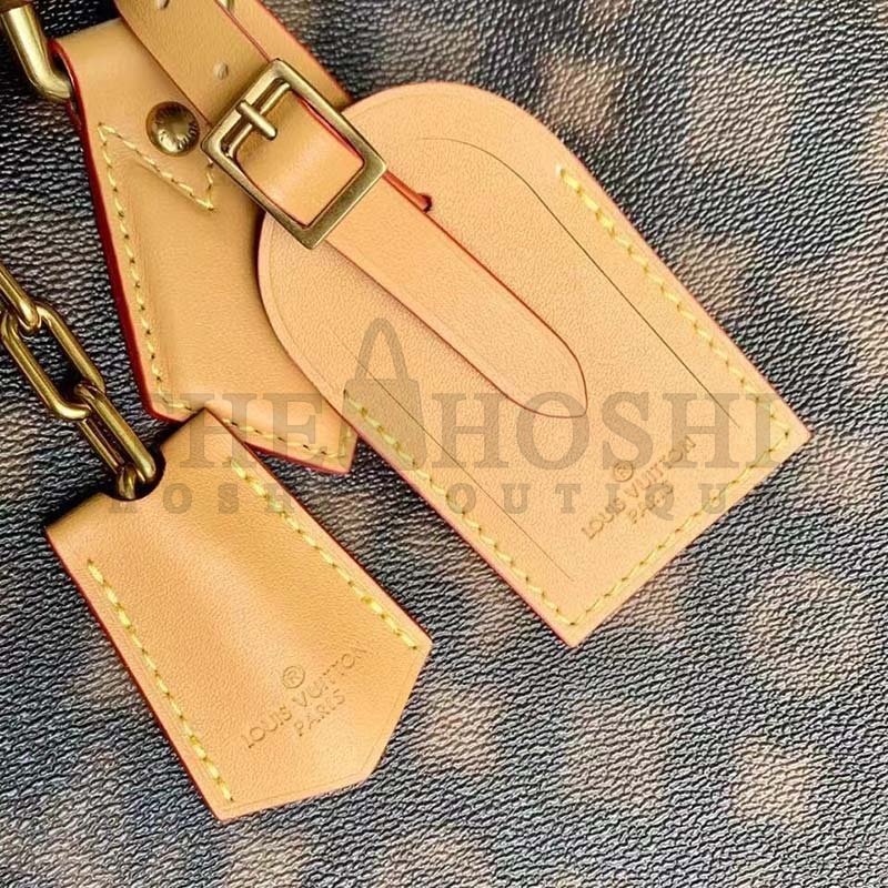 L0vis Vvtt0n LV Women Lock It Tote Blurry Monogram Coated Canvas Cowhide Leather Master Quality