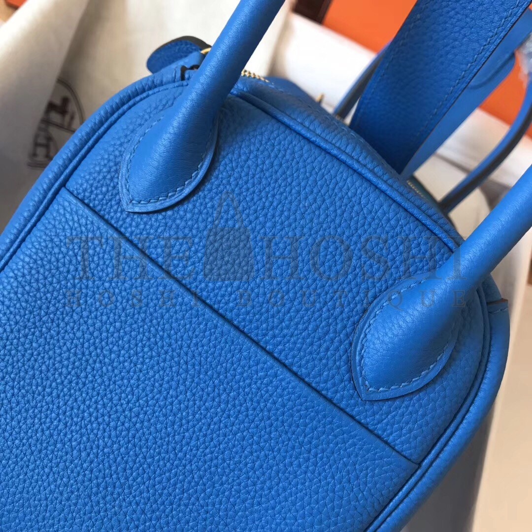 H**me5 Blue Zanzibar Lindy 30cm Clemence Handmade Bag Master Quality