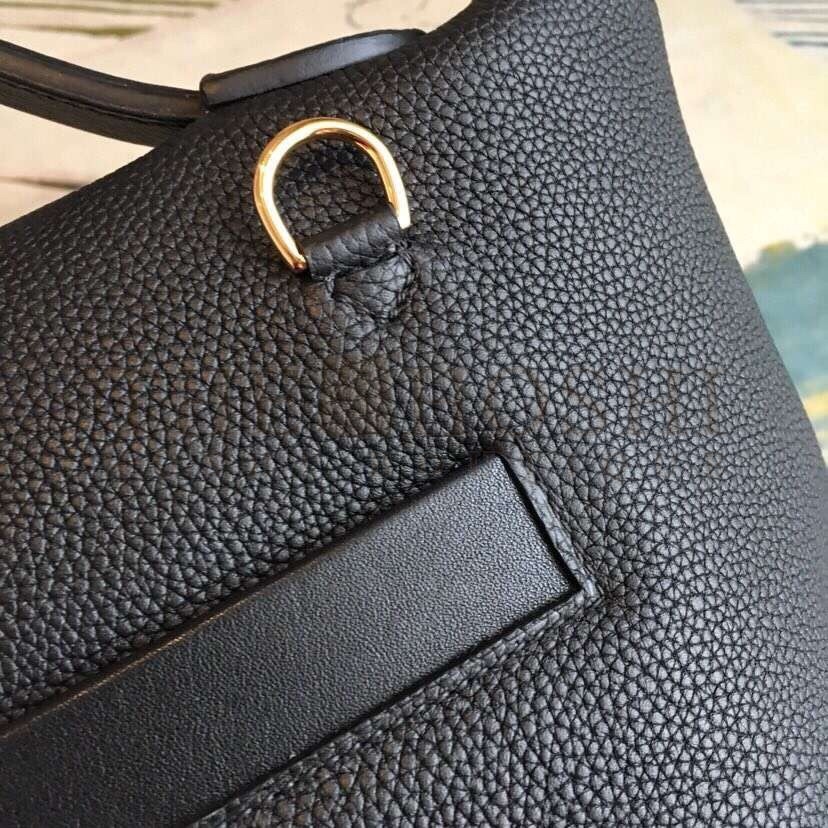 H**me5 24/24 29 Bag In Black Clemence Calfskin Master Quality