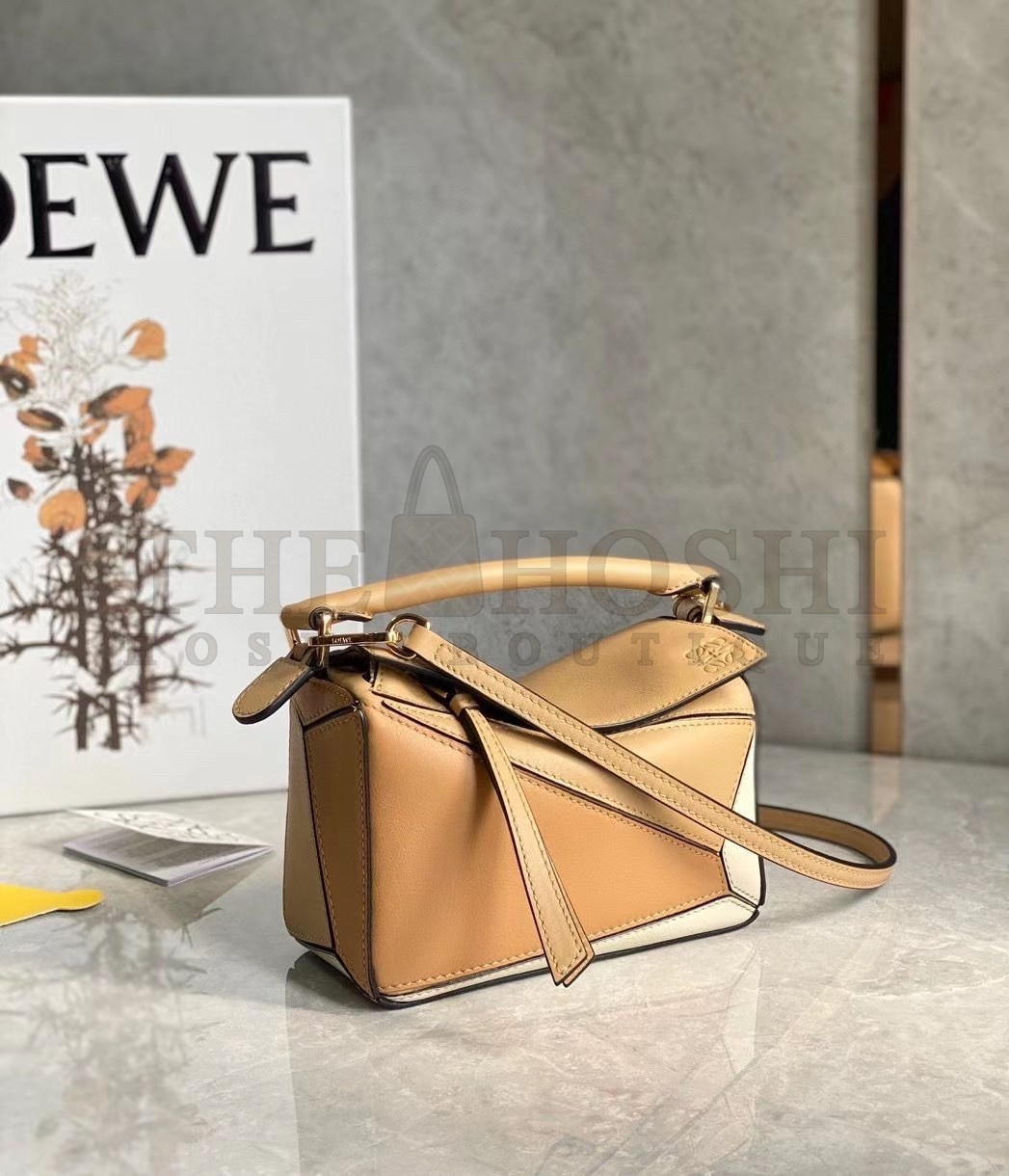 L0ew* Puzzle Mini Bag In Dune/Warm Desert Calfskin Master Quality