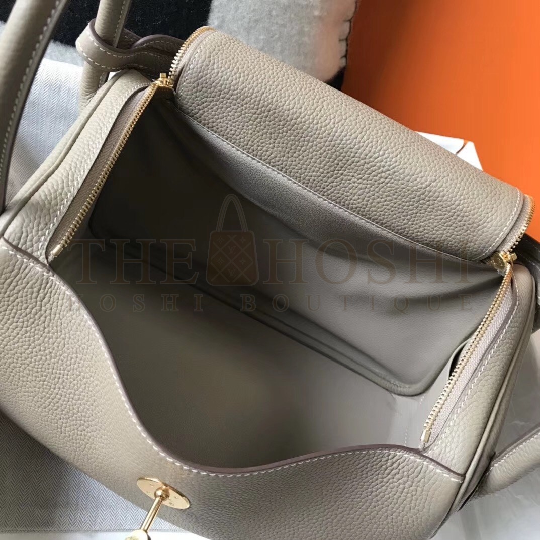 H**me5 Lindy 30cm Bag In Grey Clemence Leather Master Quality