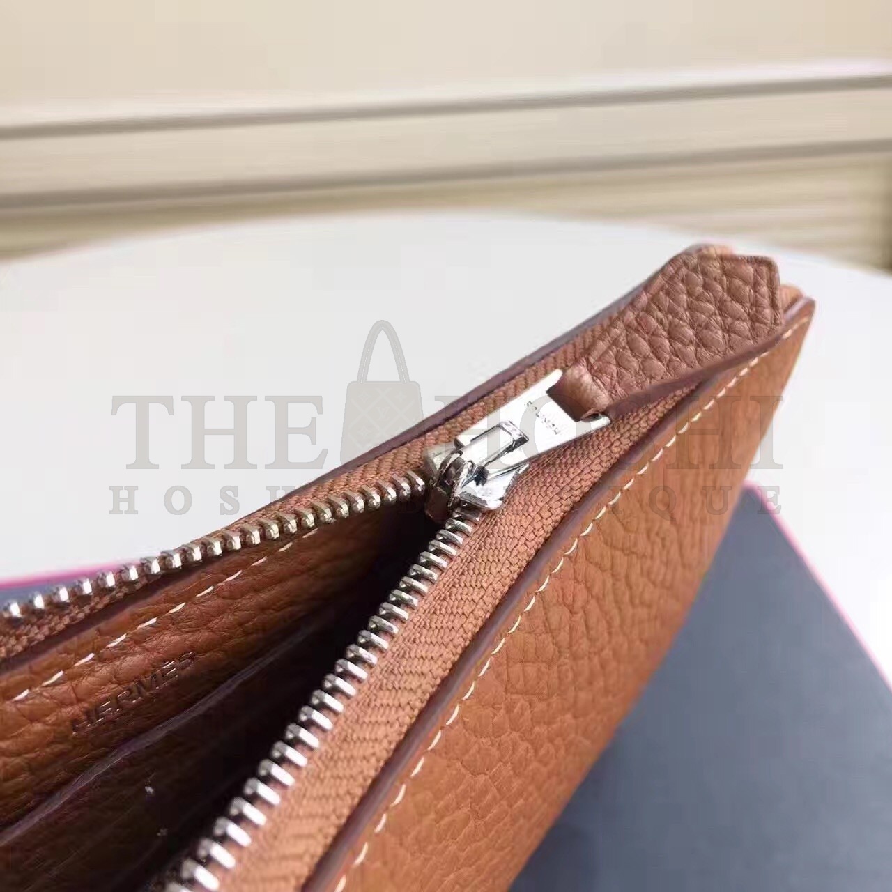 H**me5 Brown Clemence Azap Zipped Wallet Master Quality