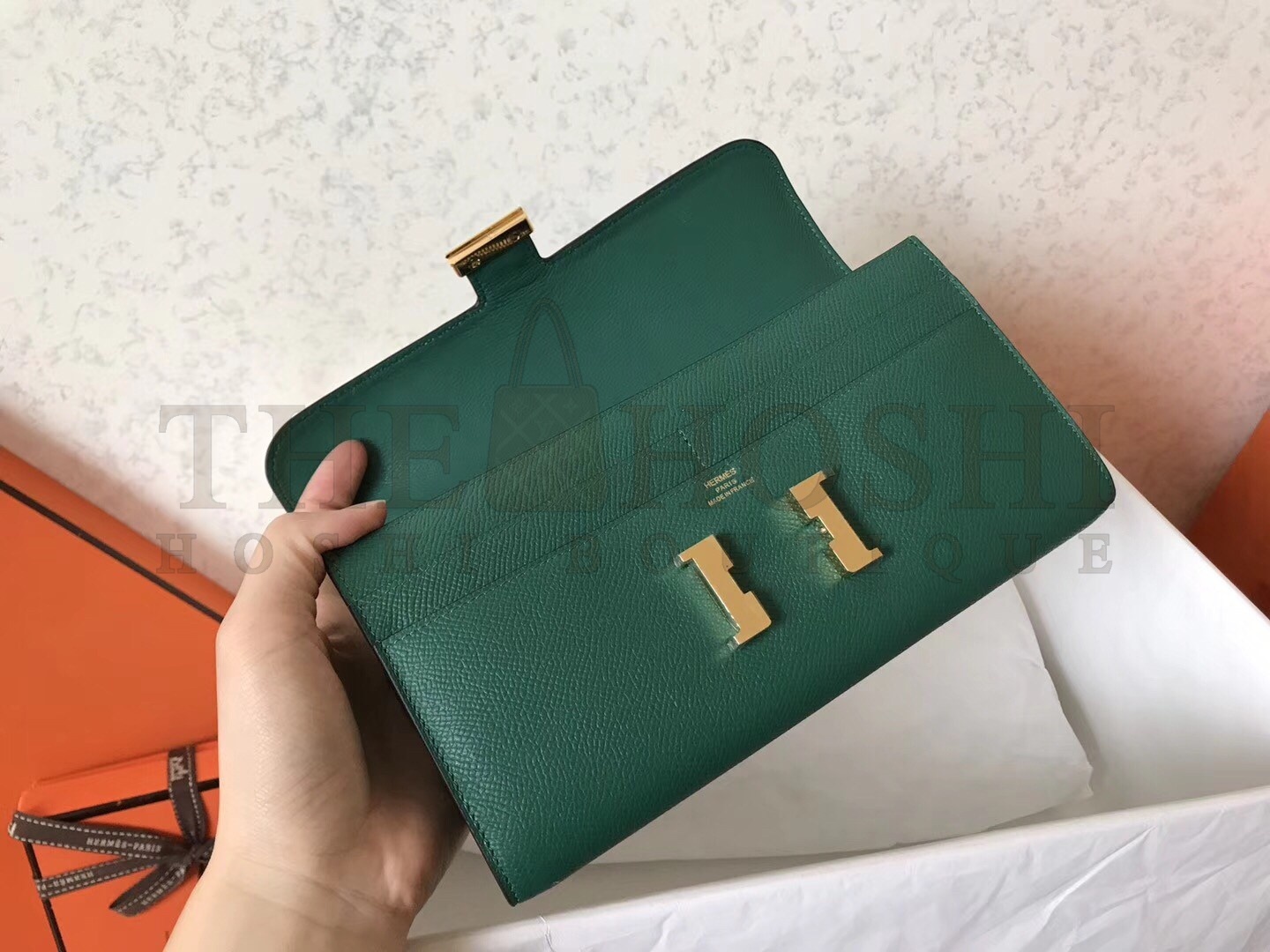 H**me5 Malachite Epsom Constance Long Wallet Master Quality