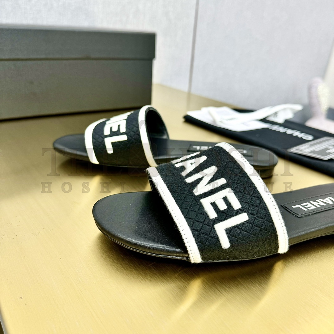 Ch**el sandals flat real leather Master Quality