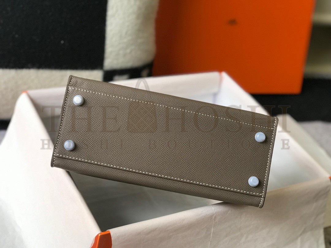 H**me5 Kelly 25cm Sellier Bag in Taupe Epsom Calfskin GHW Master Quality