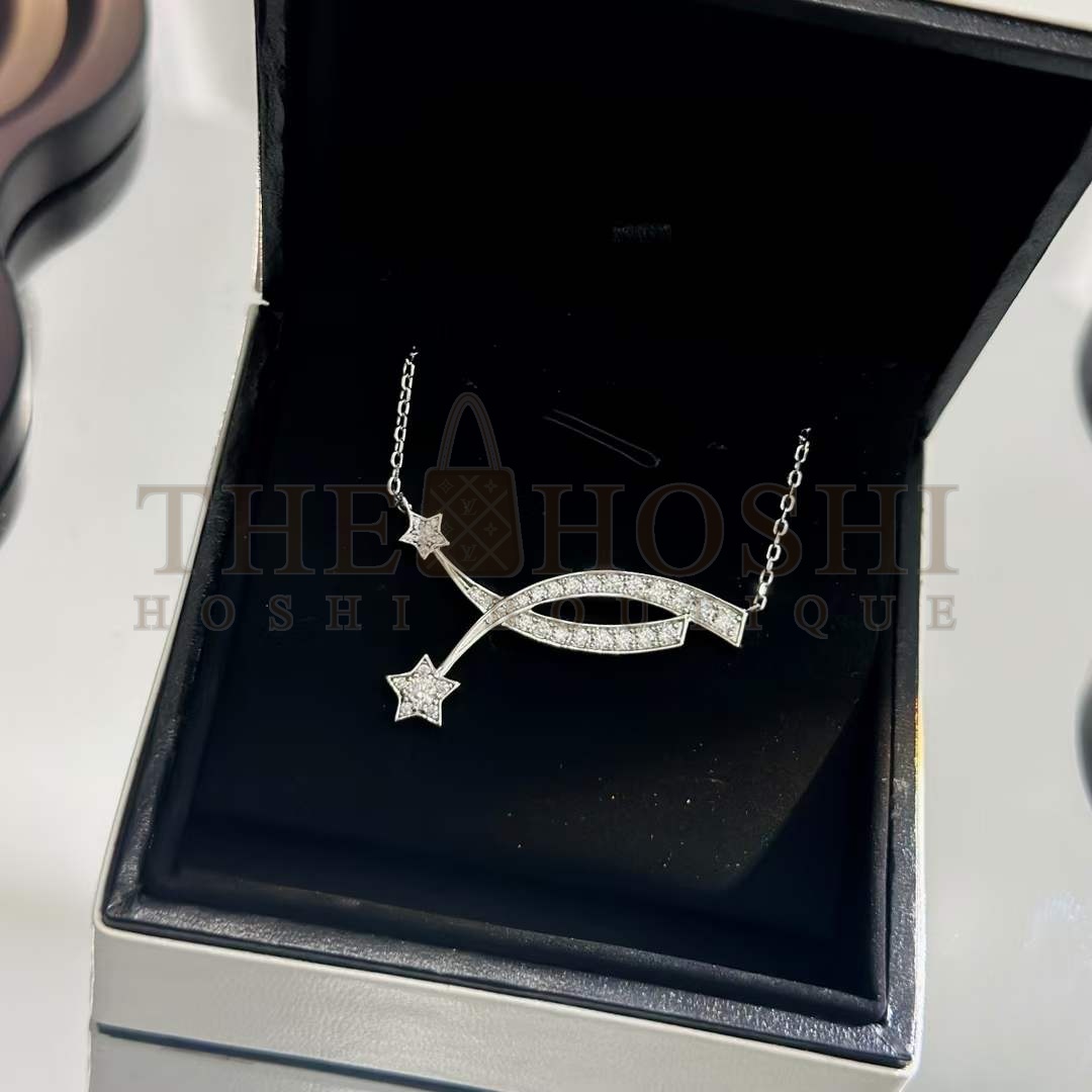 Ch**el Women CC Etoile Filante Necklace 18K White Silver D1am0nds Master Quality