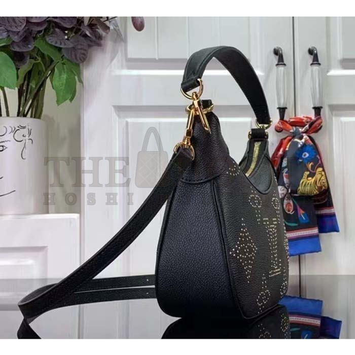 L0vis Vvtt0n LV Women Bagatelle Black Handbag Black Monogram Empreinte Grained Cowhide Leather Studs Master Quality