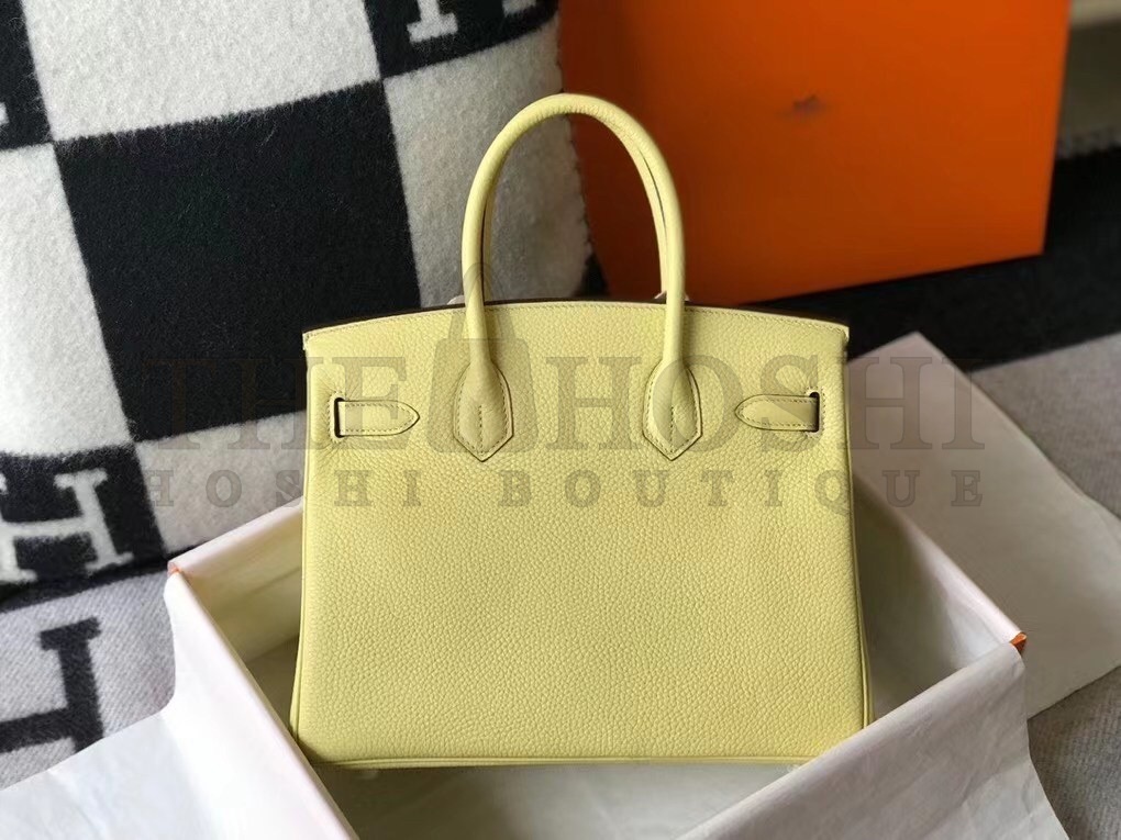 H**me5 Jaune Poussin Clemence Birkin 30cm Bag Master Quality