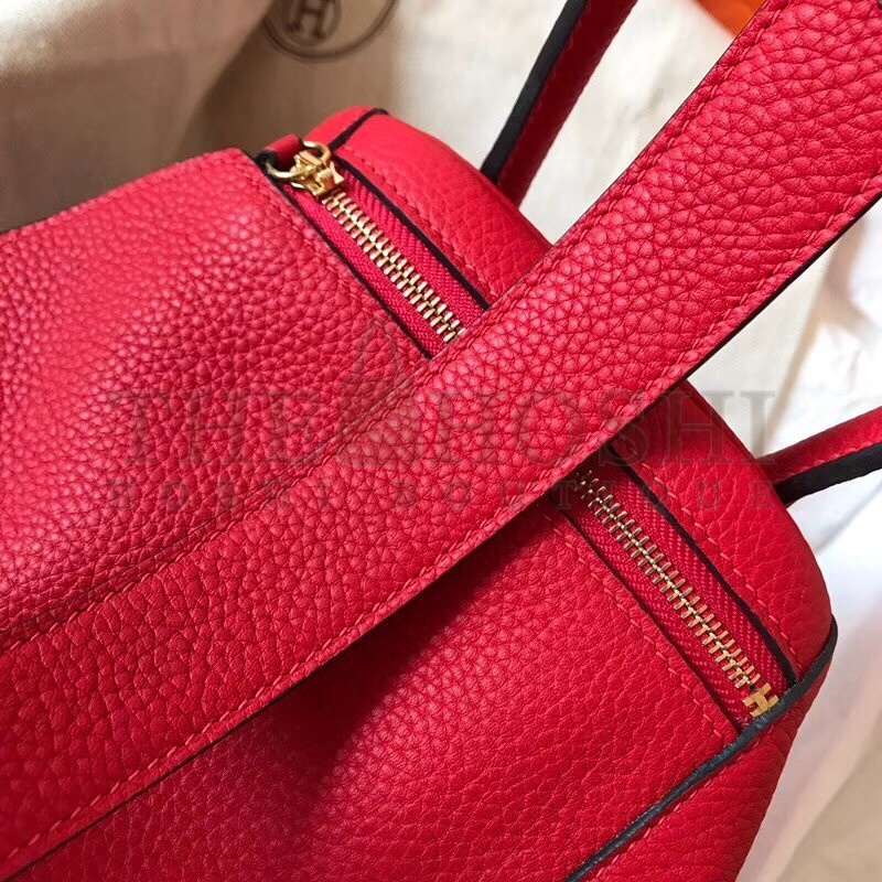 H**me5 Red Lindy 30cm Clemence Handmade Bag Master Quality