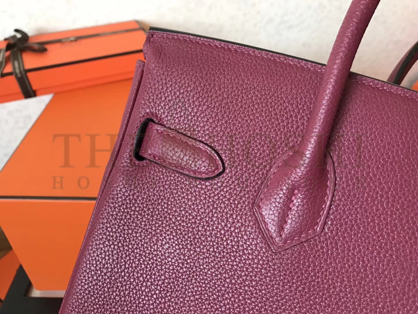 H**me5 Ruby Birkin 30cm Clemence Handmade Bag Master Quality