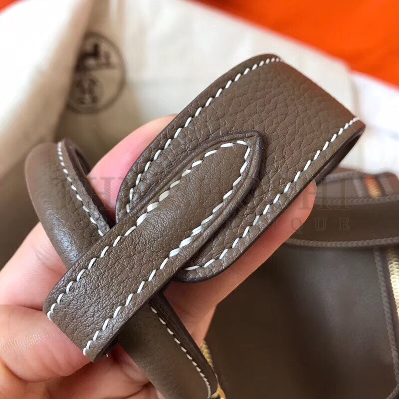 H**me5 Taupe Lindy 30cm Clemence Handmade Bag Master Quality