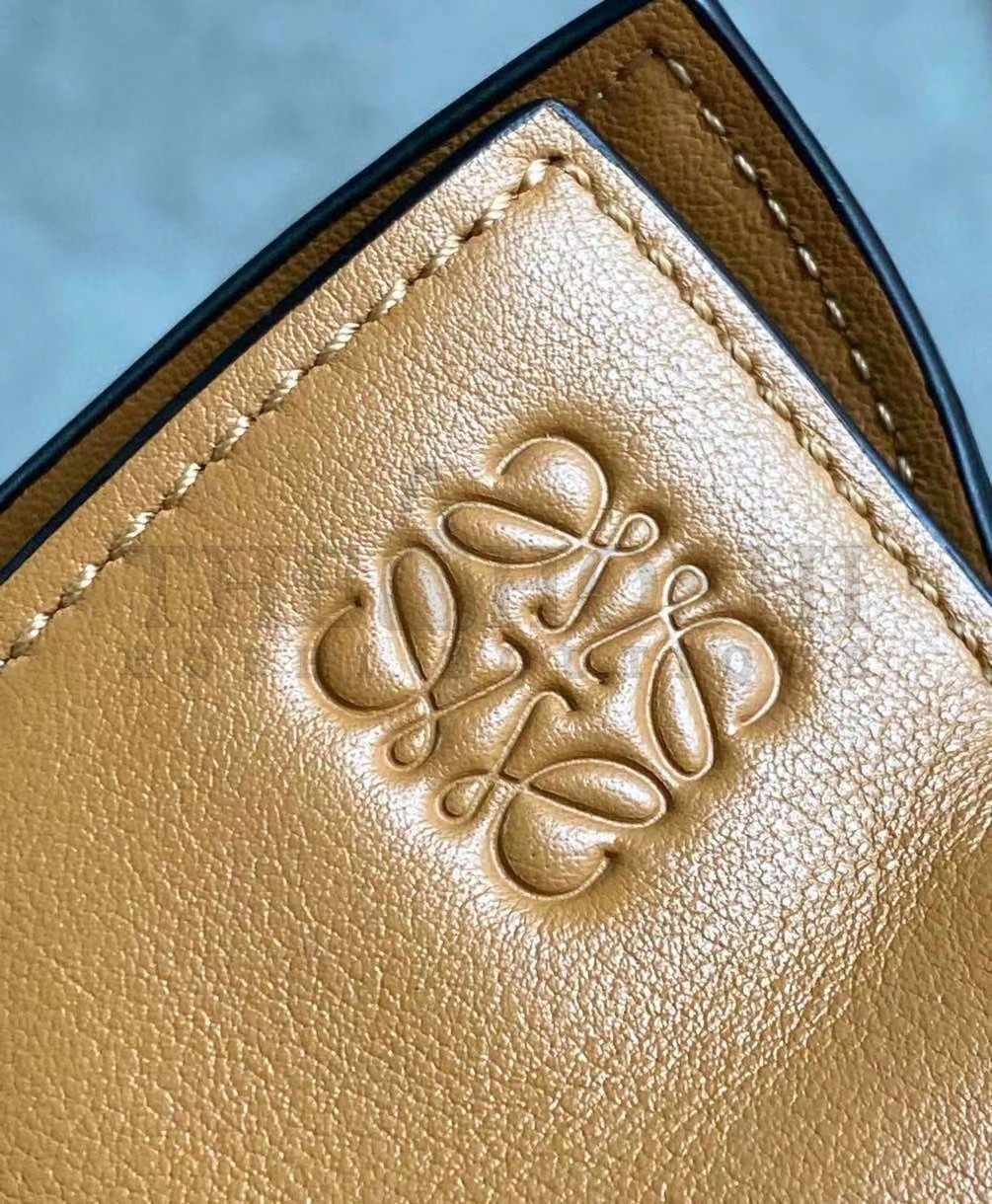 L0ew* Flamenco Mini Clutch In Brown Nappa Leather Master Quality