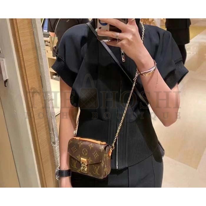 L0vis Vvtt0n LV Women Micro Metis Bag Monogram Coated Canvas Cowhide Leather Master Quality