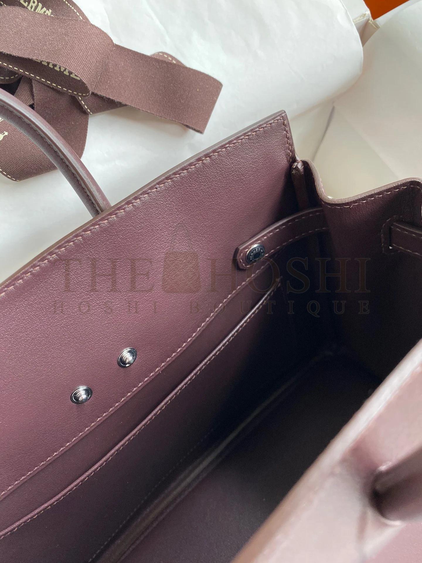 H**me5 Shadow Birkin 25 Limited Edition Bag In Chocolat Swift Calfskin Master Quality