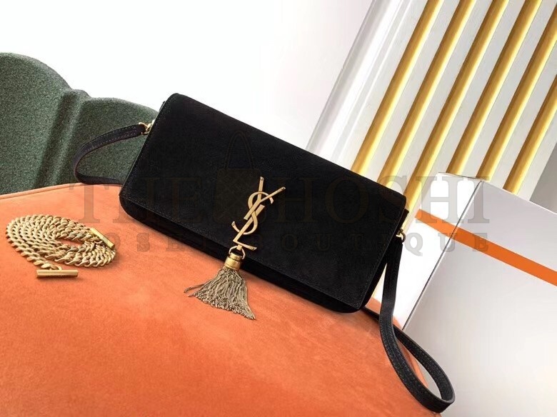 Sa1nt Lau*nt Kate 99 Shoulder Bag In Black Suede Master Quality