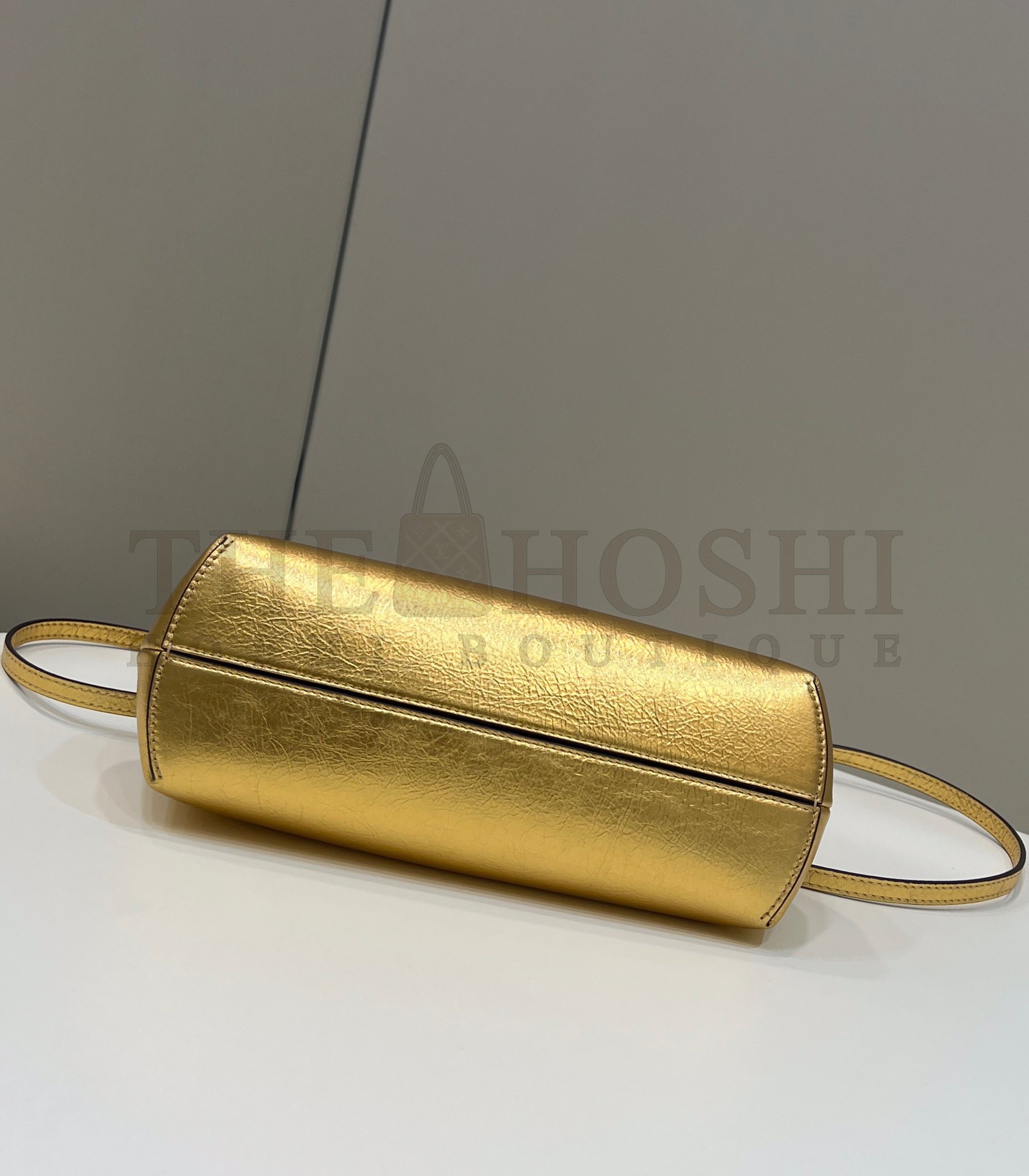 F**di First Small Bag In Gold Laminated Leather Master Quality