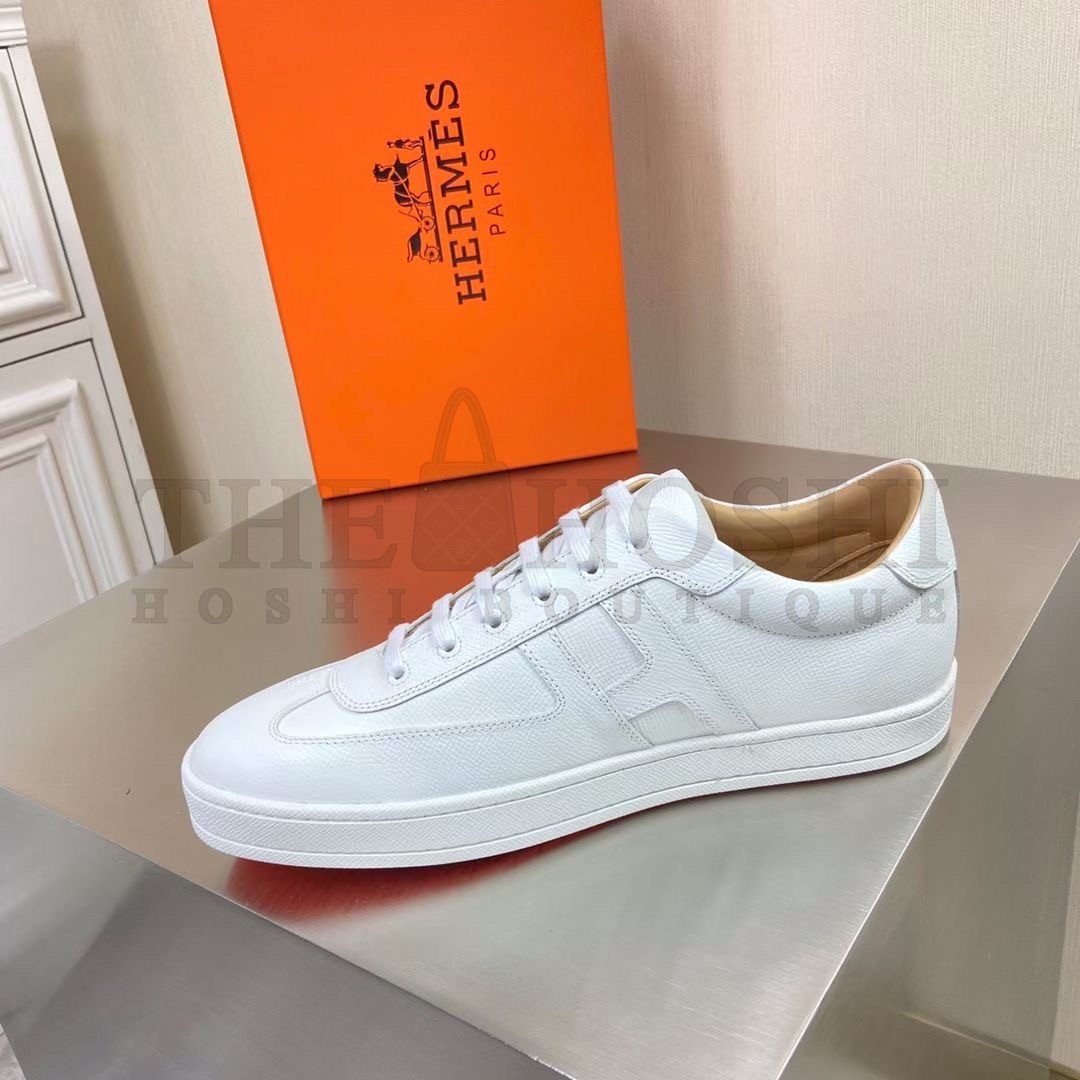 H**me5 Boomerang Sneakers In White Epsom Leather Master Quality