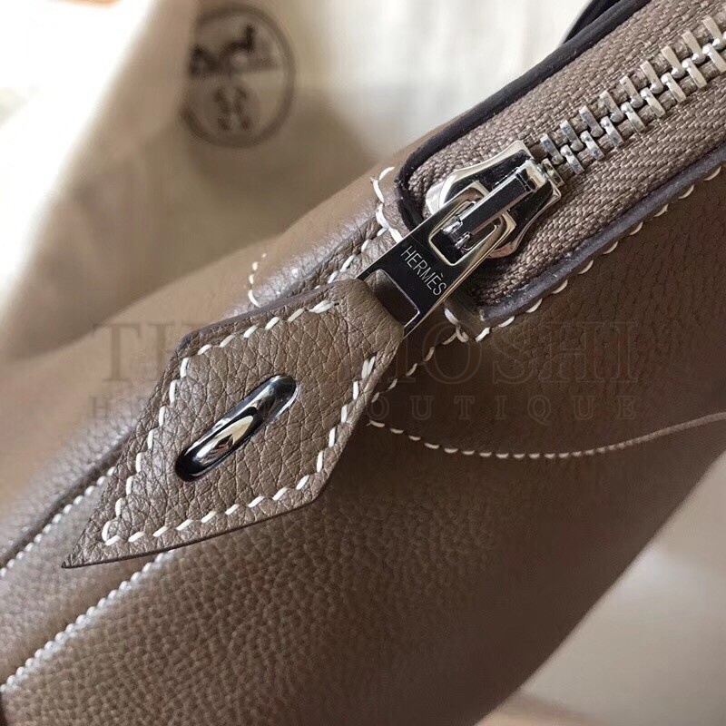 H**me5 Taupe Clemence Bolide 31cm Handmade Bag Master Quality