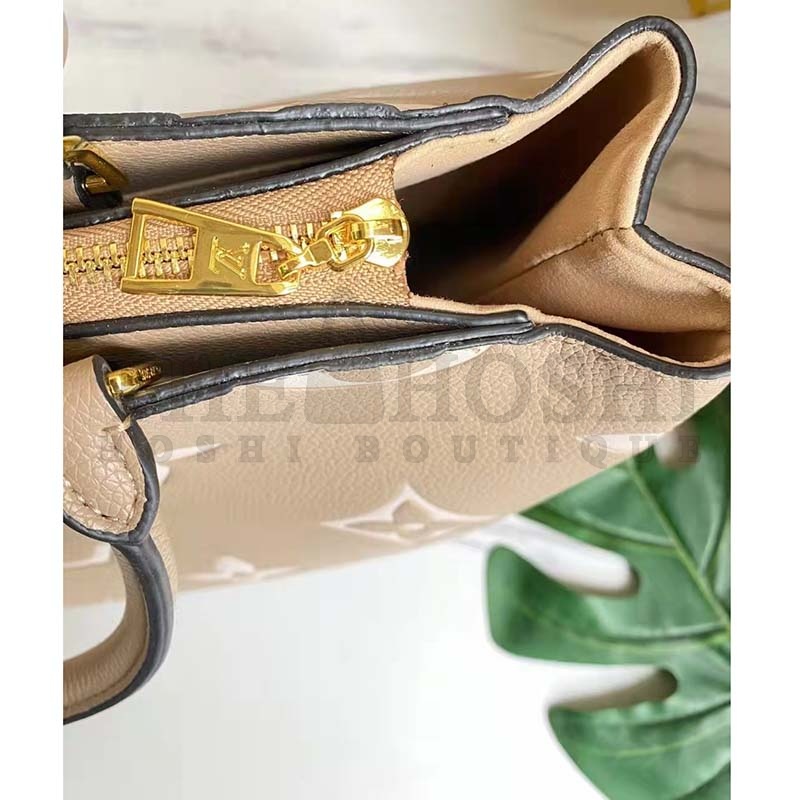 L0vis Vvtt0n LV Women Grand Palais Tote Bag Dove Monogram Embossed Grained Cowhide Master Quality