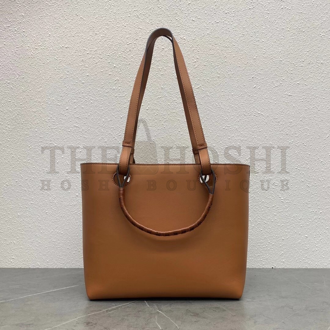 L0ew* Anagram Small Tote In Brown Classic Calfskin Master Quality
