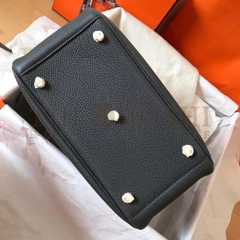 H**me5 Vert Gris Lindy 30cm Clemence Handmade Bag Master Quality