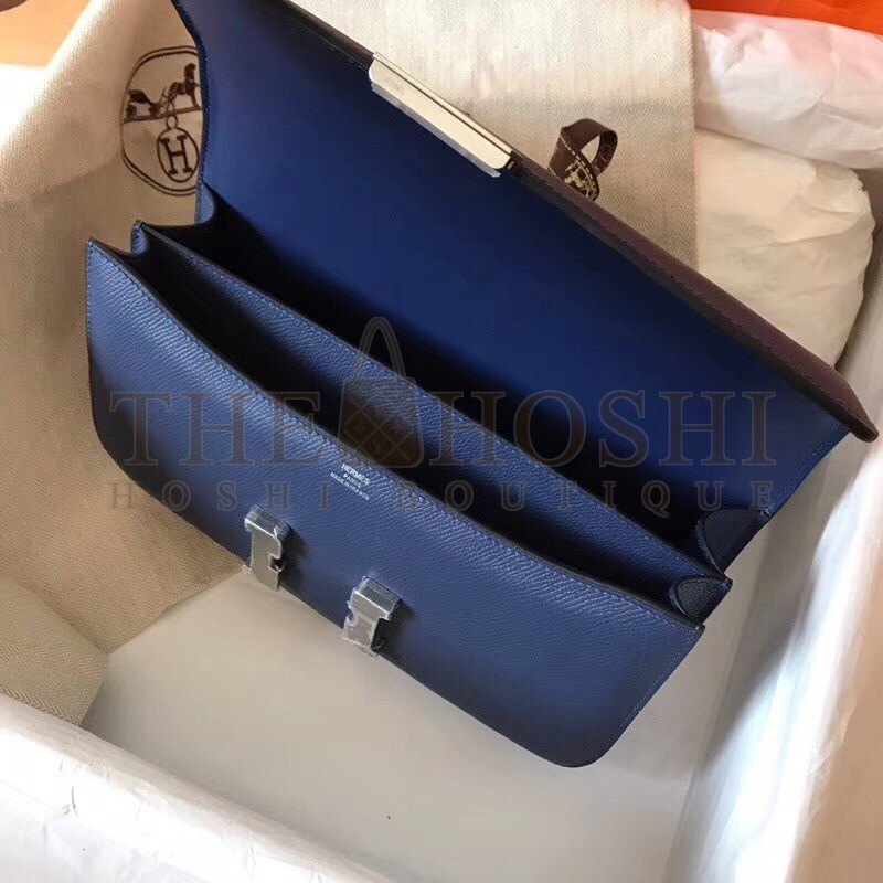 H**me5 Blue Royale Epsom Constance Elan 25cm Bag Master Quality