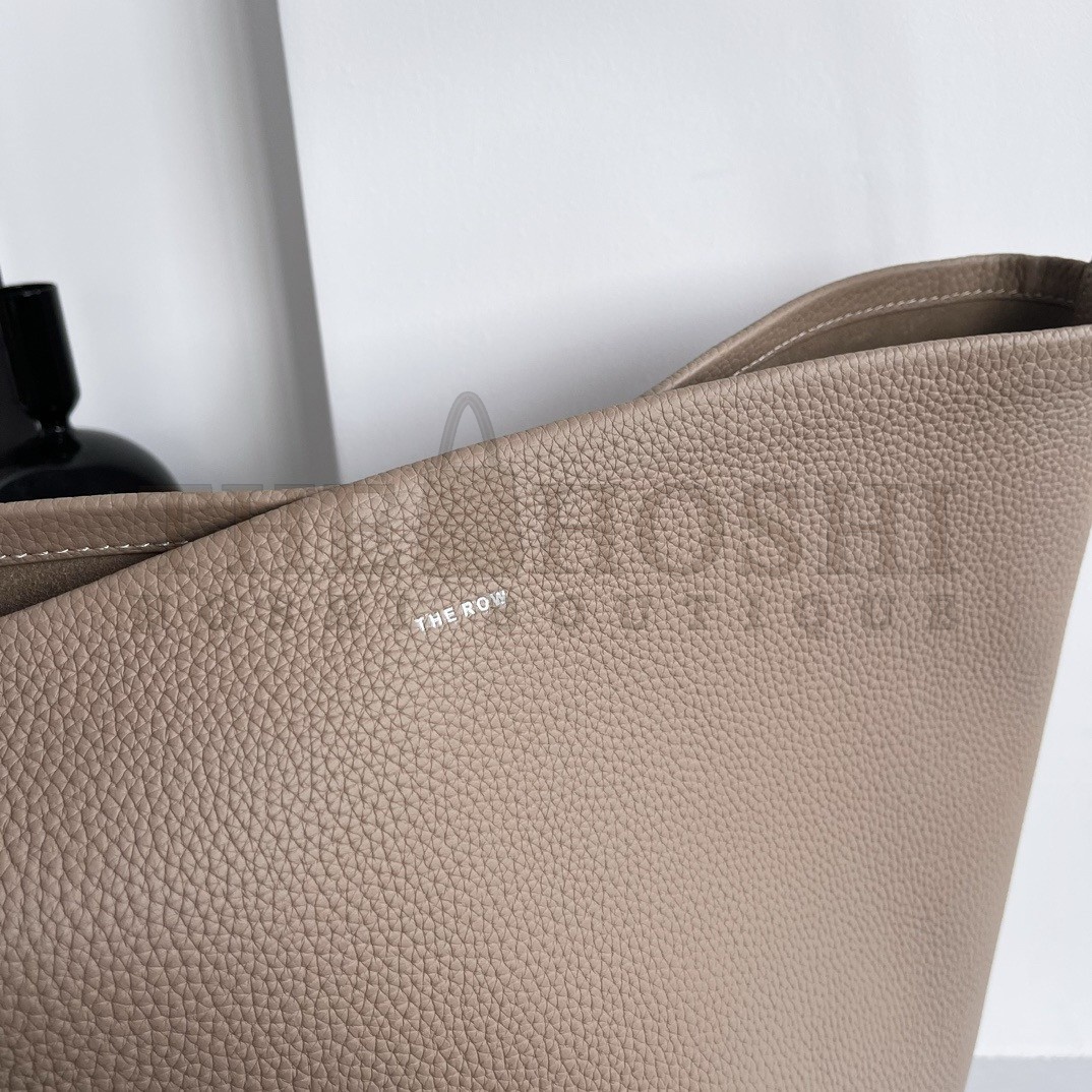 The R0w Small N/S Park Tote in Taupe Grained Leather Master Quality