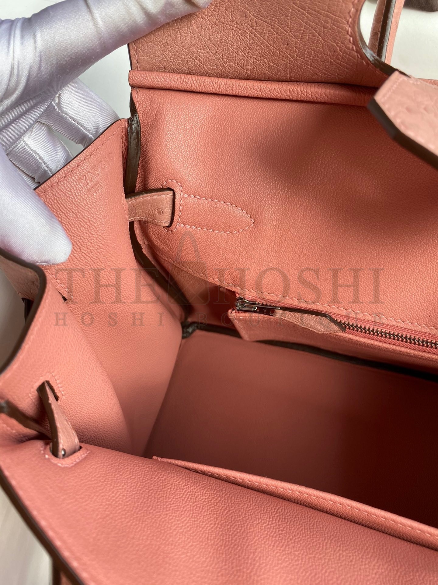 H**me5 Birkin 30 Retourne Handmade Bag In Terre Cuite Ostrich Leather Master Quality