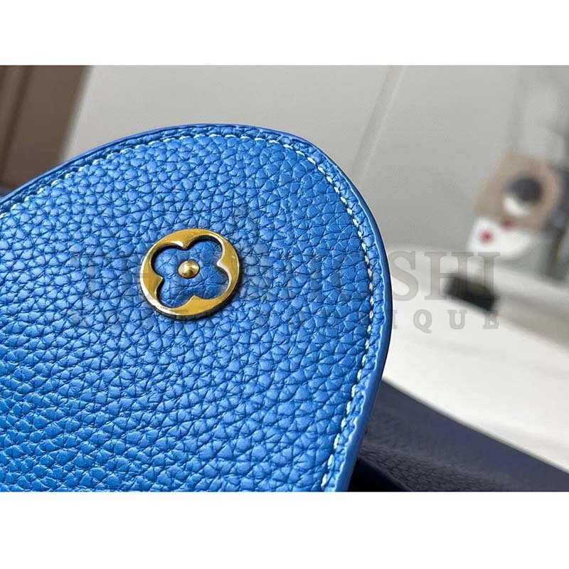 L0vis Vvtt0n LV Women Capucines MM Handbag Navy Blue Taurillon Leather Master Quality