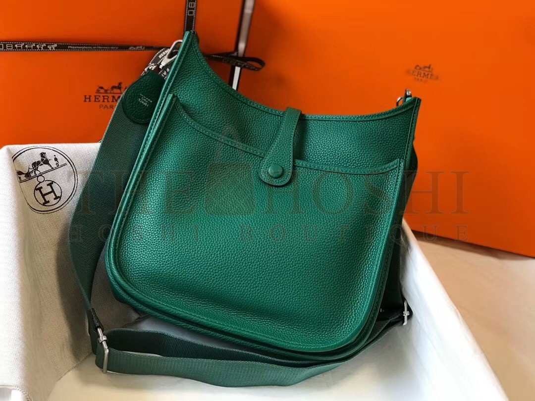 H**me5 Evelyne III 29 Bag In Vert Vertigo Clemence Leather Master Quality