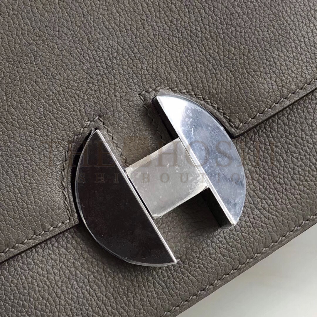 H**me5 2002 20cm Bag In Etain Evercolor Calfskin Master Quality