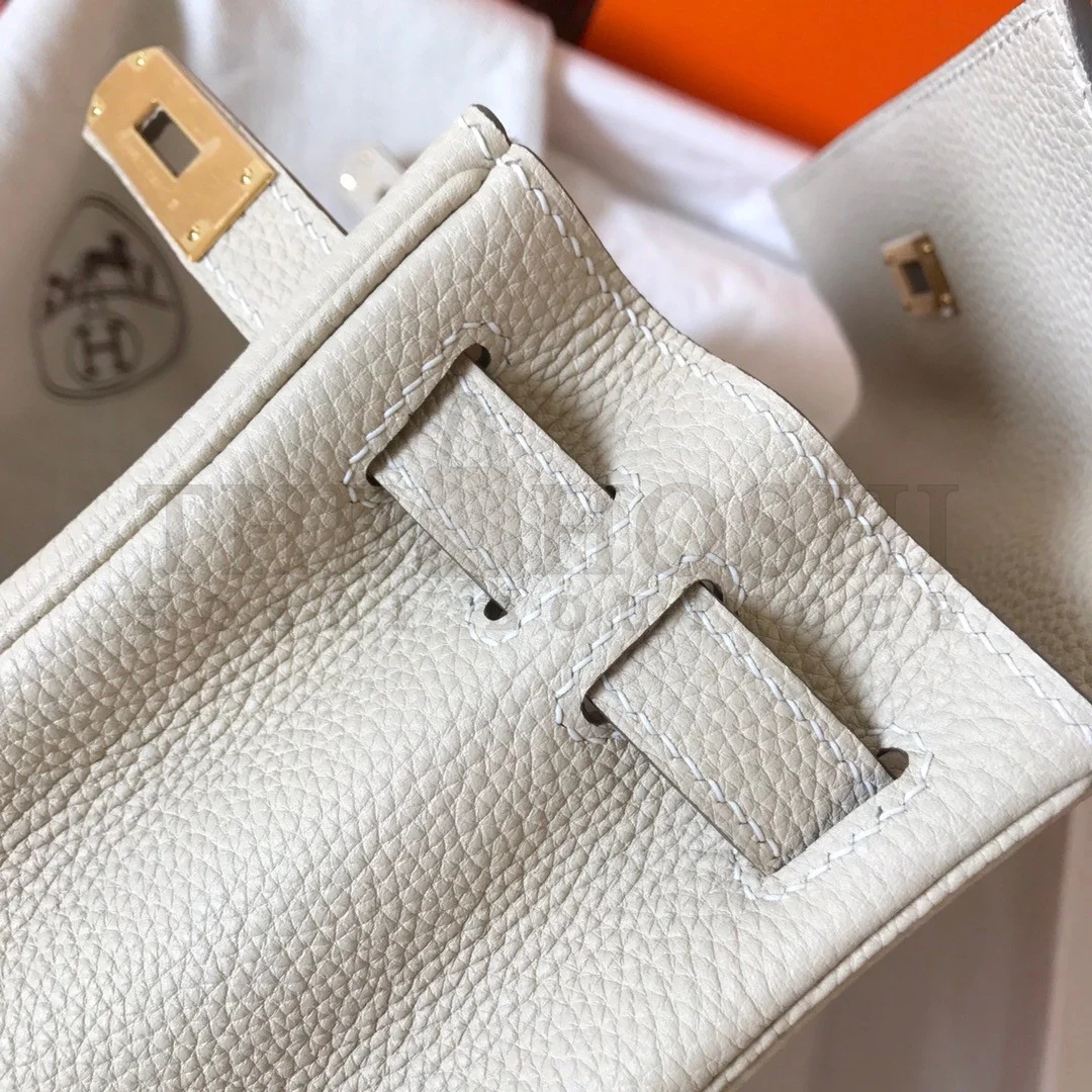 H**me5 Kelly Retourne 28 Handmade Bag In Craie Clemence Leather Master Quality