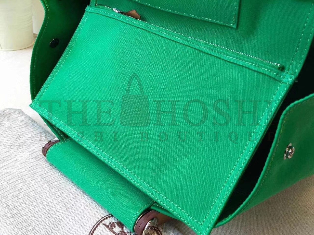 H**me5 Cabag Elan Bag In Bamboo Canvas Master Quality