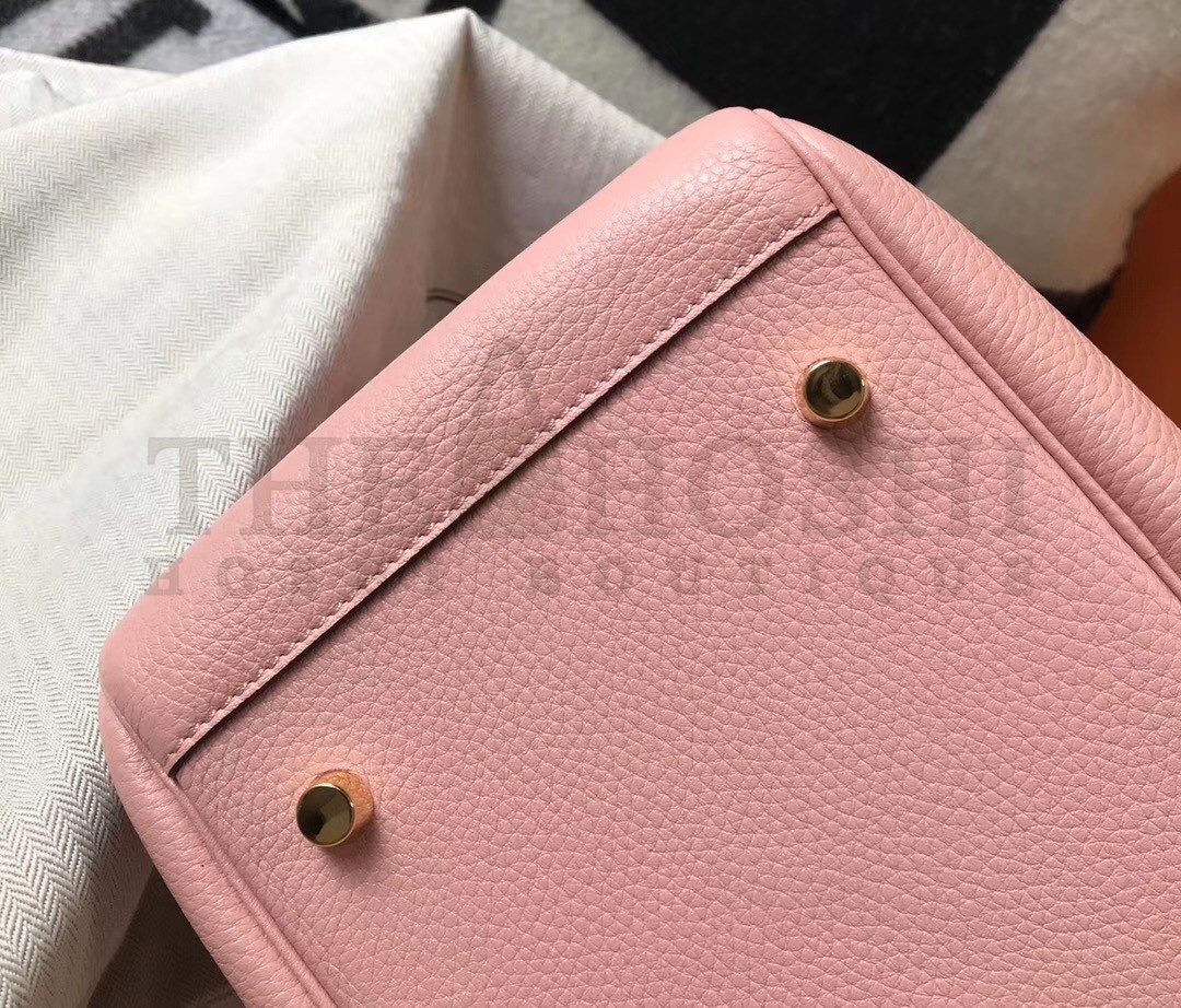 H**me5 Lindy 26cm Bag In Pink Clemence With GHW Master Quality