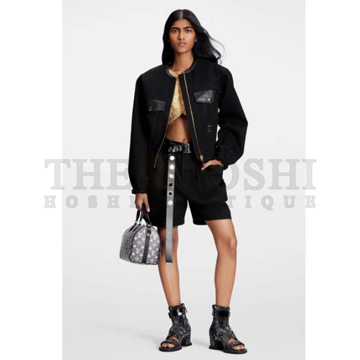 L0vis Vvtt0n LV Women Speedy Bandoulière 25 Handbag Gray Denim Textile Jacquard Master Quality