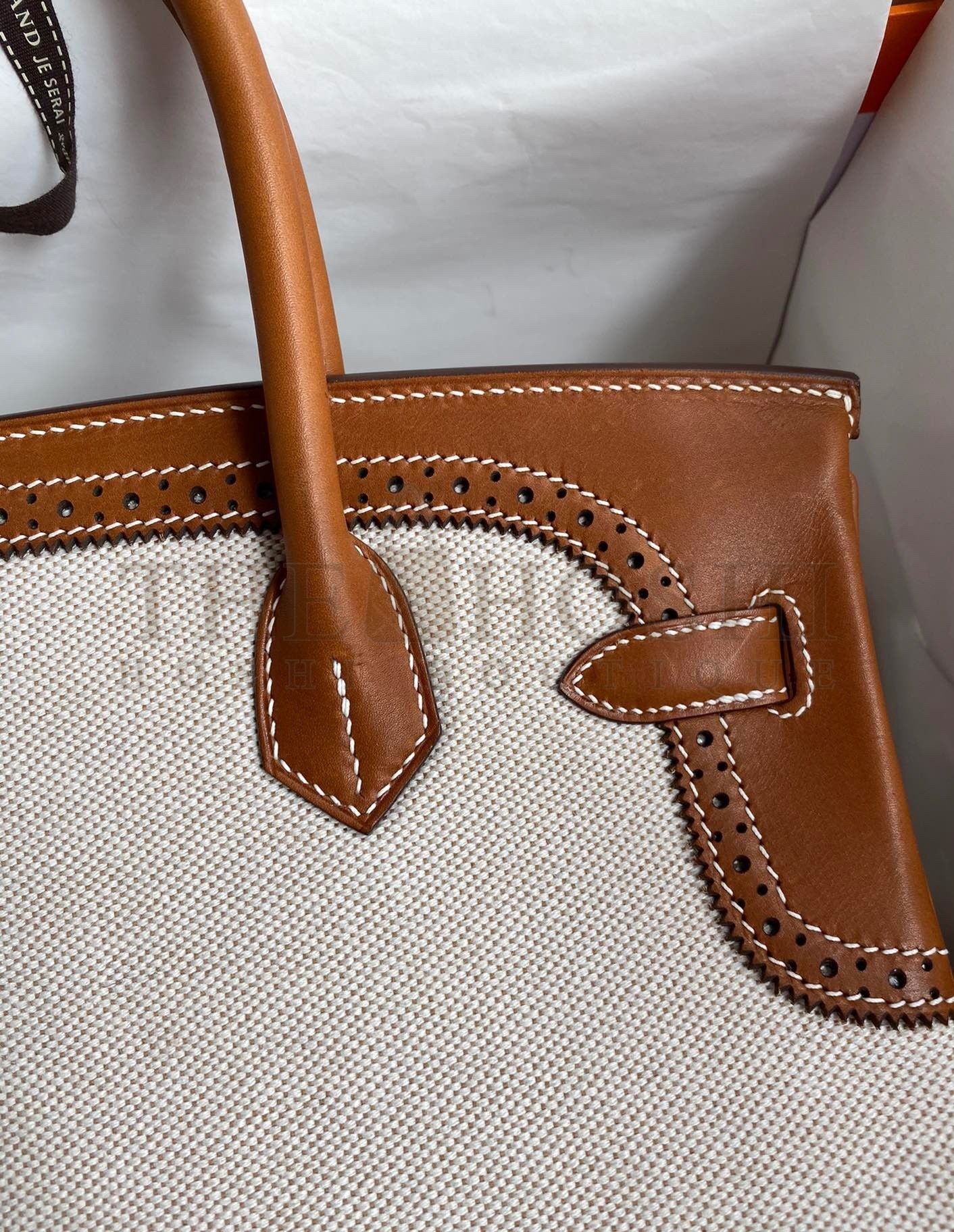 H**me5 Ghillies Birkin 30cm Limited-edition Bag In Toile & Gold Swift Leather Master Quality
