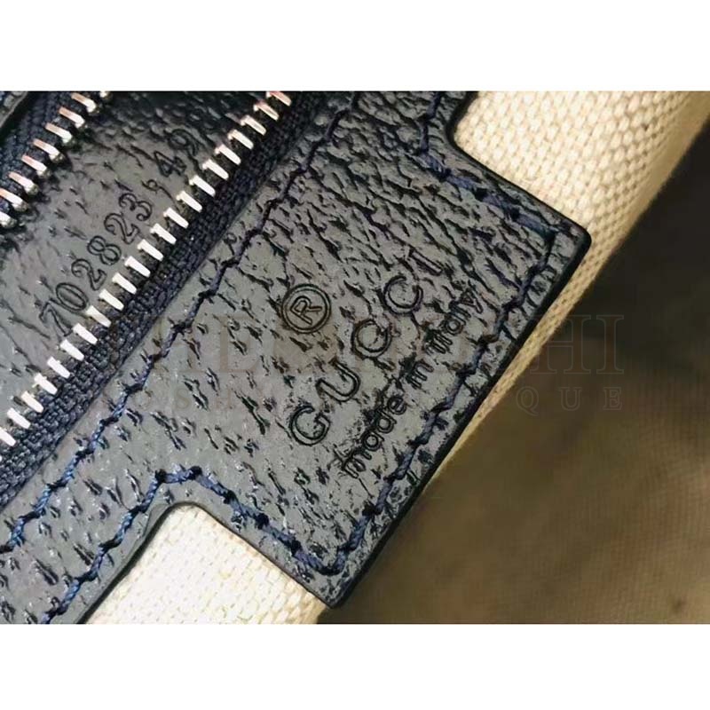 Gvc*1 Women GG Attache Large Shoulder Bag Beige Blue GG Svp*me Canvas Master Quality