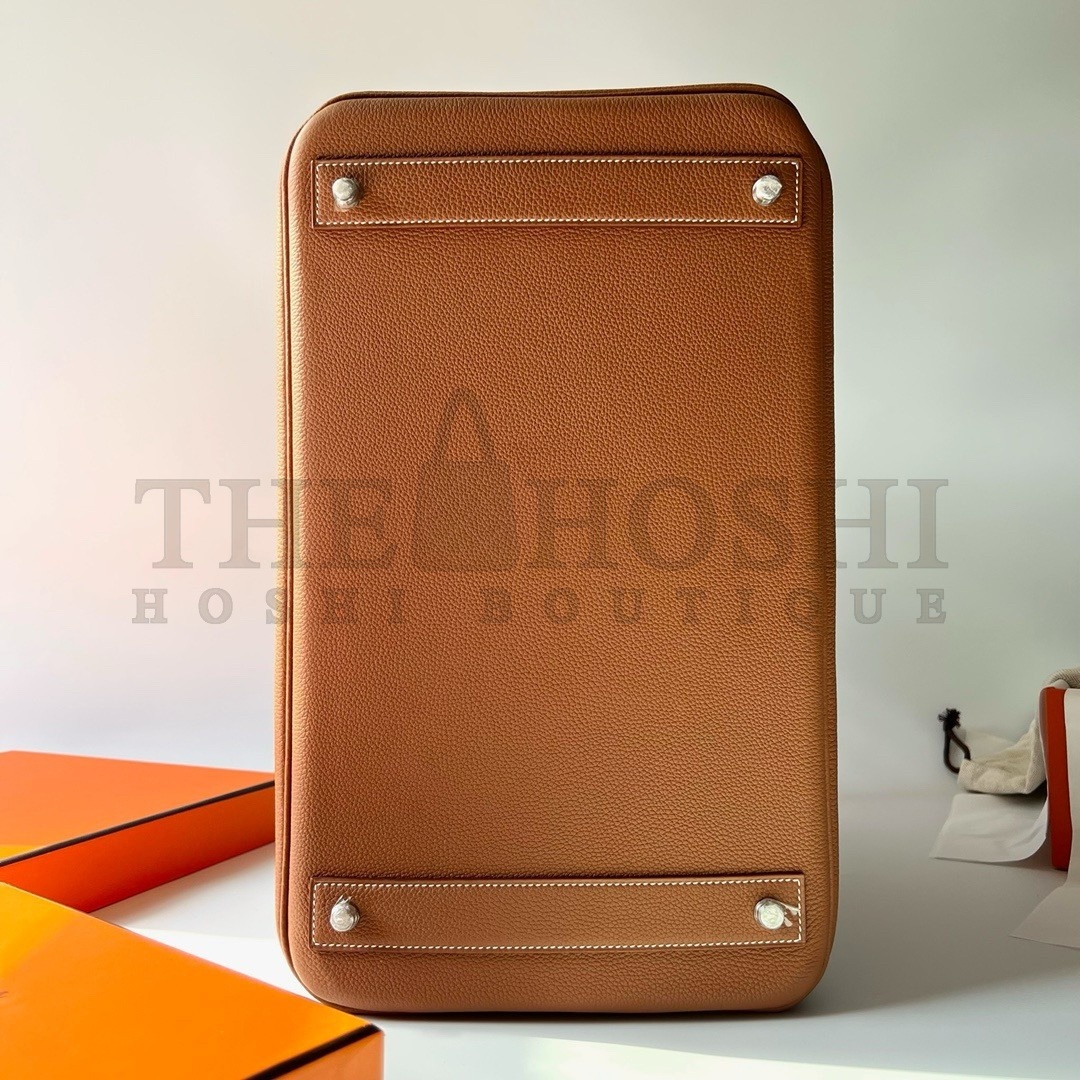 H**me5 HAC Birkin 40 Handmade Bag in Gold Clemence Leather Master Quality