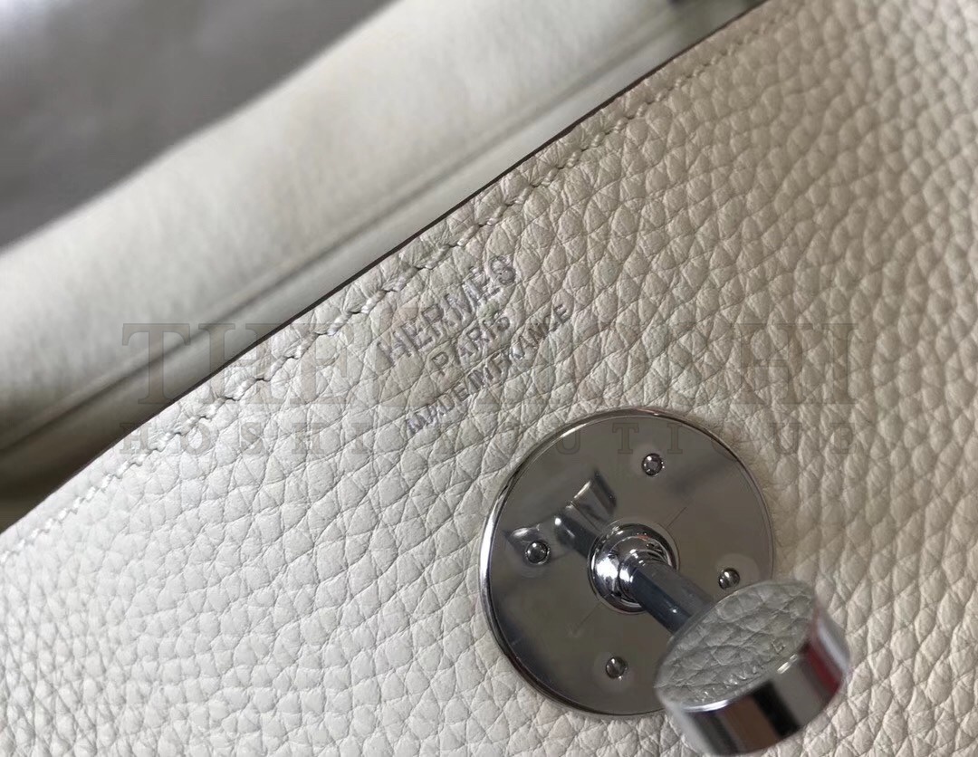 H**me5 Lindy 26cm Bag In White Clemence With PHW Master Quality